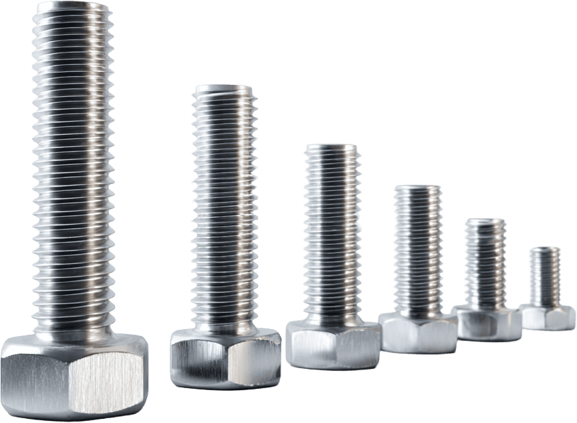 various threaded bolts